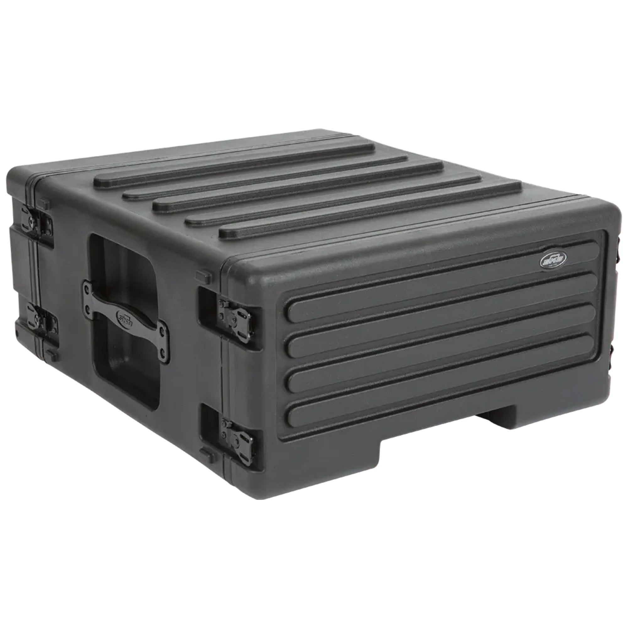 SKB 4U rSeries Rolling Rack Integrated Back Wheels 1-Touch Pull Handle(Open Box)