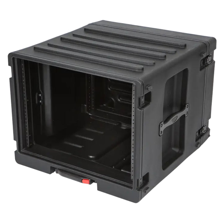 SKB 8U rSeries Rolling Rack with Integrated Back Wheels and 1-Touch Pull Handle - VMInnovations