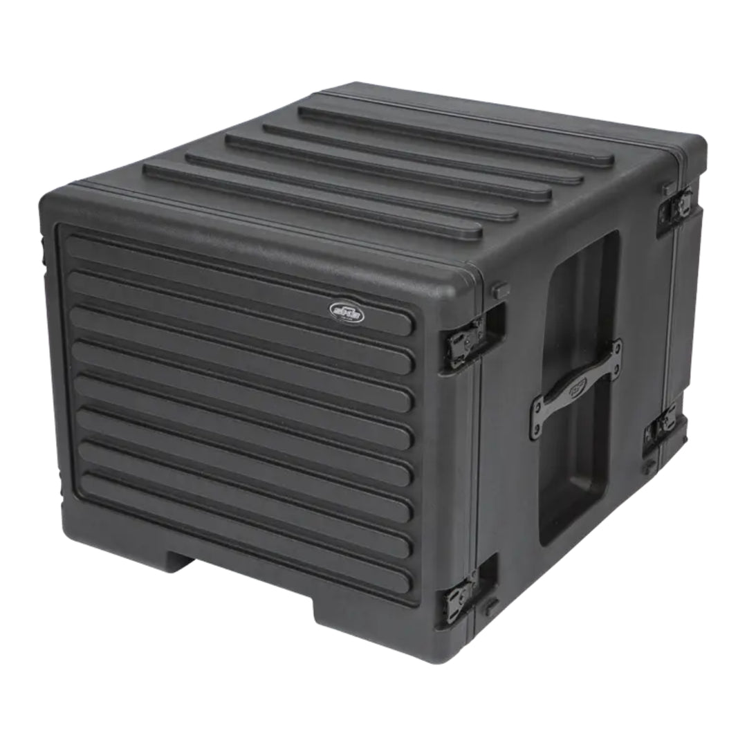 SKB 8U rSeries Rolling Rack with Integrated Back Wheels and 1-Touch Pull Handle - VMInnovations