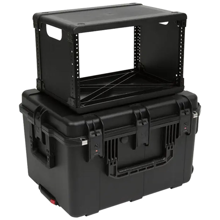 SKB 6U iSeries 13" Injection Molded Fly Rack with Built-In Wheels and Handle - VMInnovations