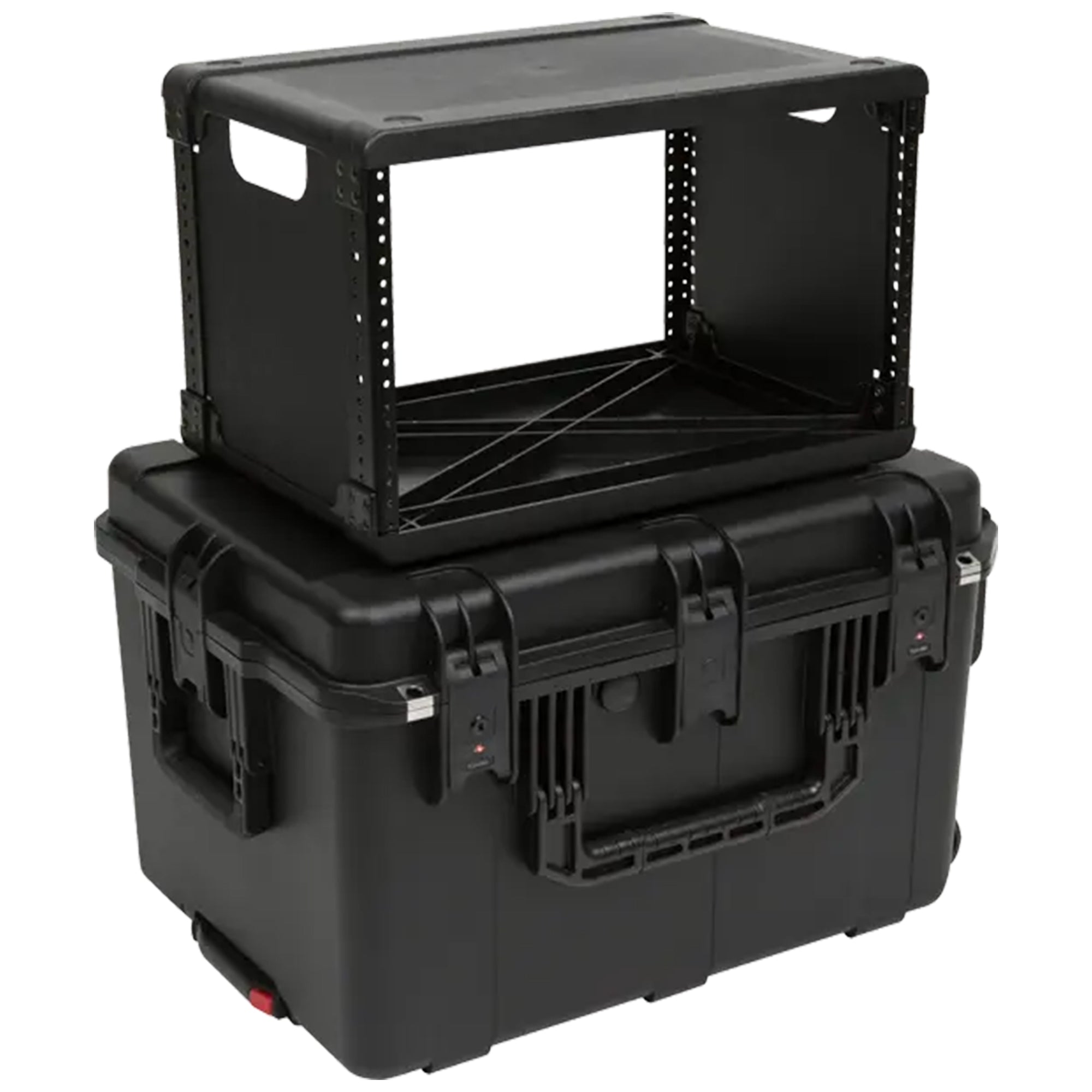 SKB 6U iSeries 13" Injection Molded Fly Rack with Built-In Wheels and Handle - VMInnovations
