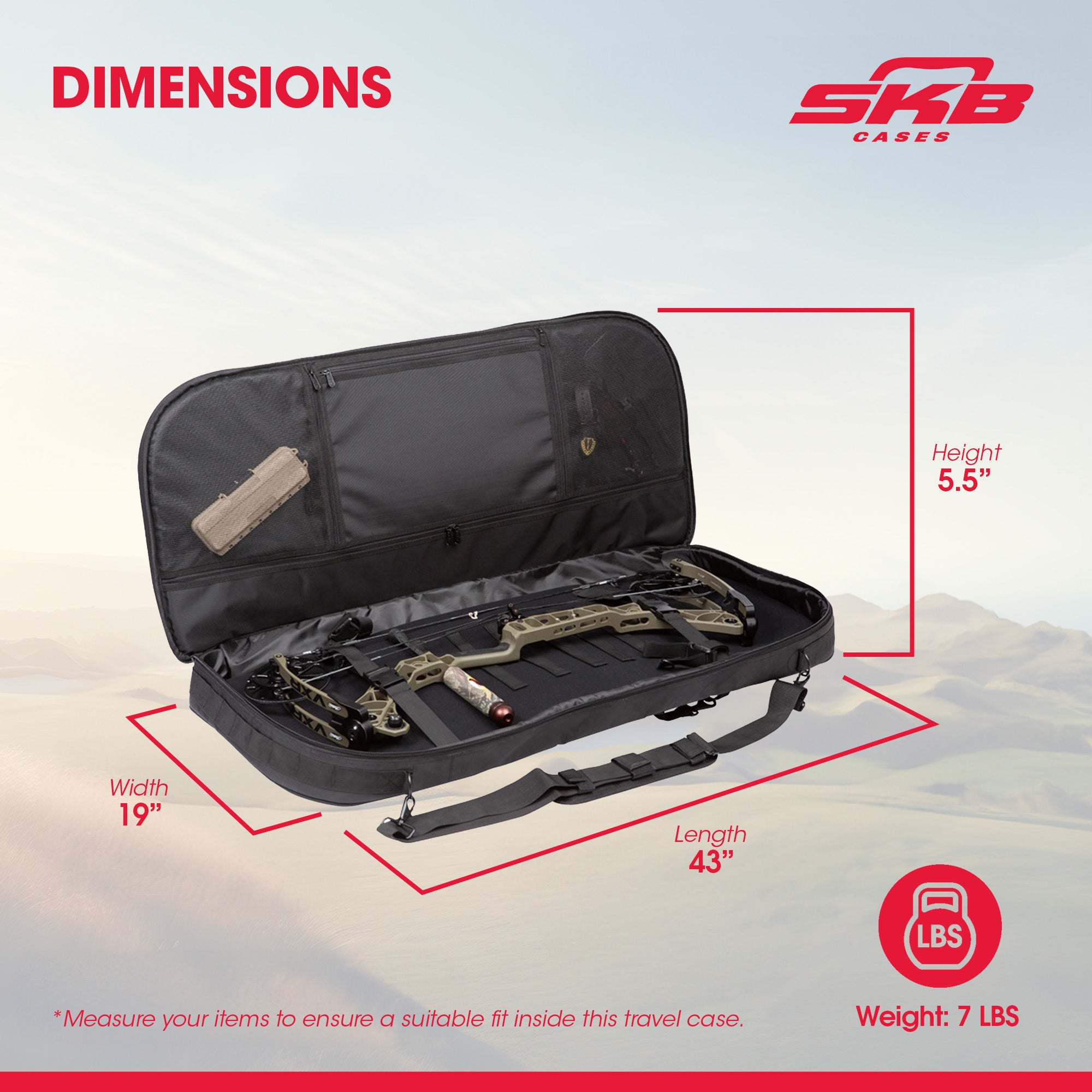 SKB Archery Bag and Backpack Combo with Pockets, Fits Bows Up to 42 Inches Long - VMInnovations