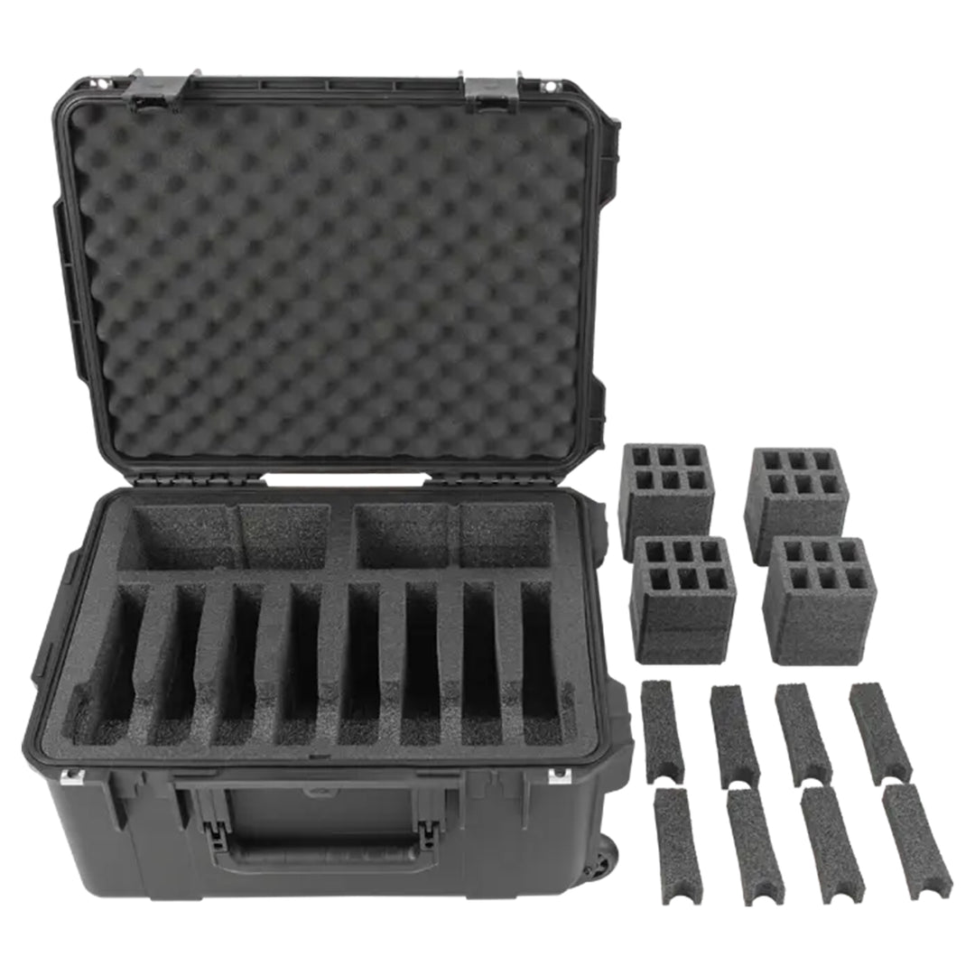 SKB Multi Hand Gun Case, 8 Gun Capacity, Custom Foam Interior, Waterproof, Black - VMInnovations