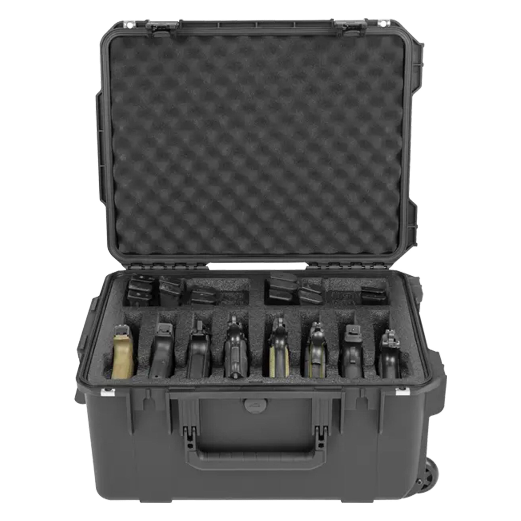 SKB Multi Hand Gun Case, 8 Gun Capacity, Custom Foam Interior, Waterproof, Black - VMInnovations