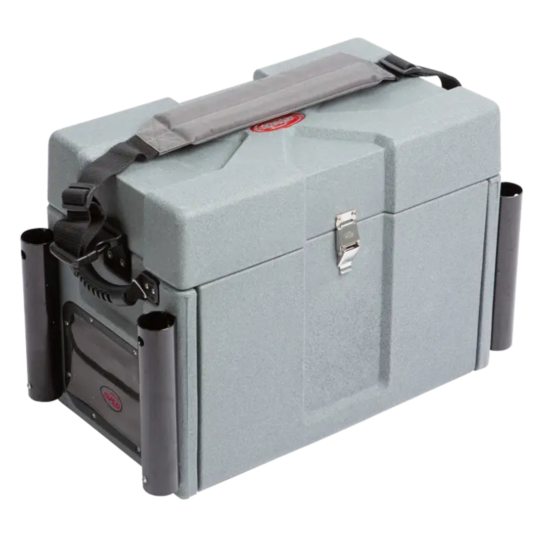 SKB Large Tackle Box, 4 Drawers with Dividers and 2 Soft Exterior Pockets, Gray - VMInnovations