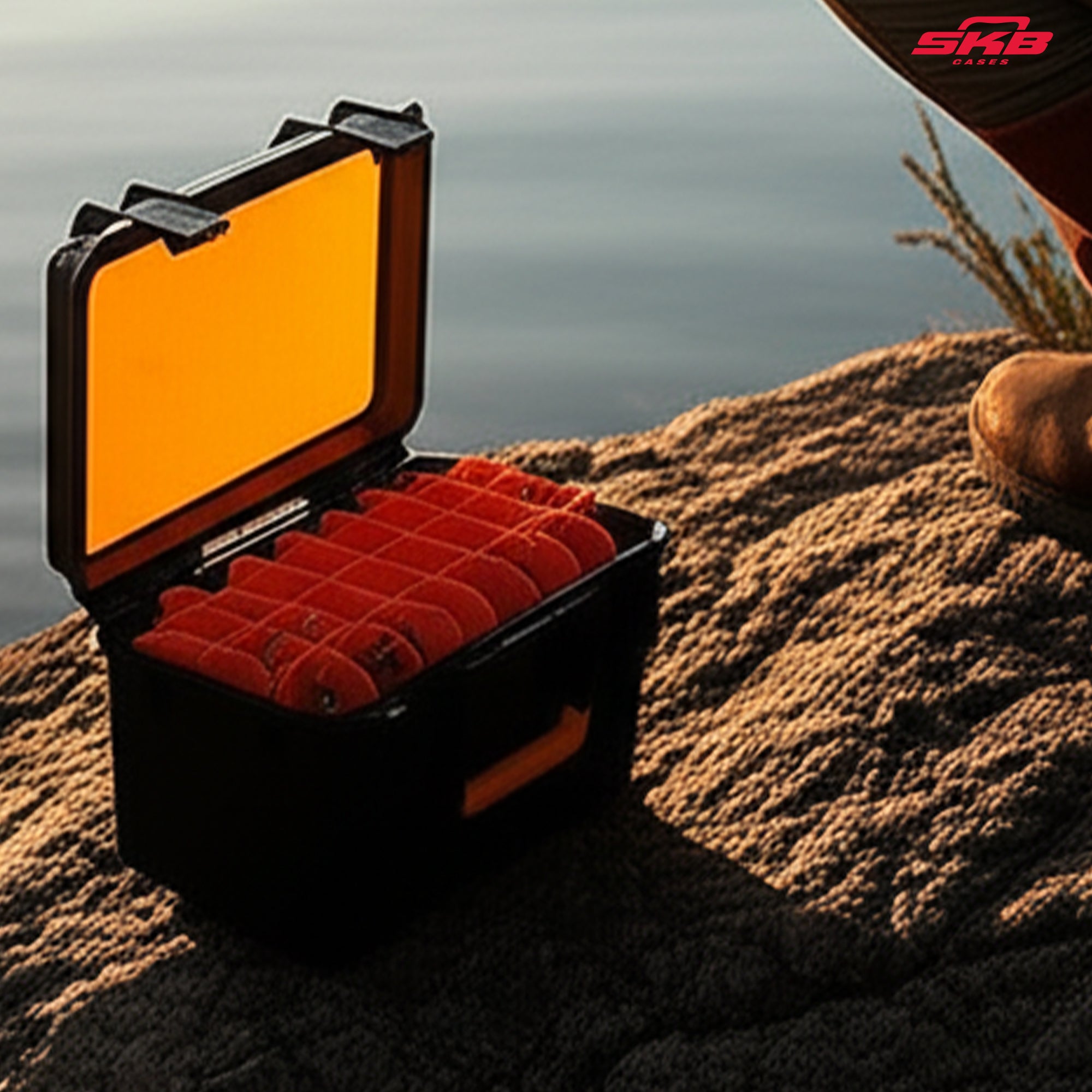 SKB iSeries Deep Lure Case 32 Adjustable Compartment Secure Fishing Box, 1610-10 - VMInnovations