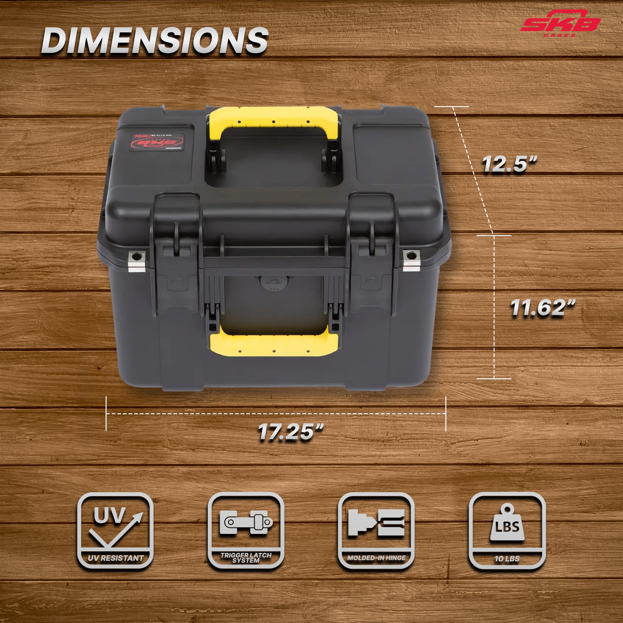 SKB iSeries Deep Lure Case 32 Adjustable Compartment Secure Fishing Box, 1610-10 - VMInnovations