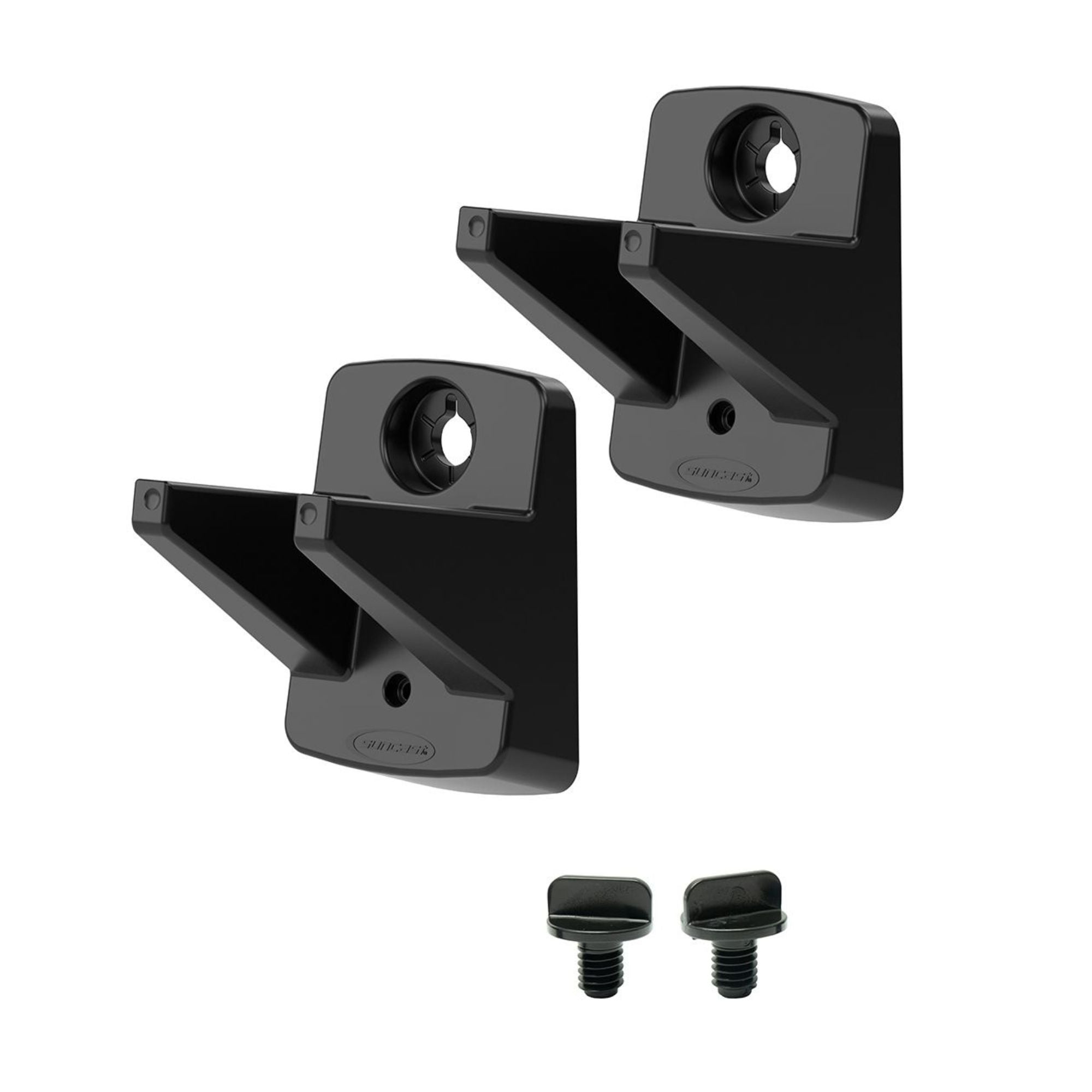 Suncast 12 Pack Compact Wall Mount Tool Organizer Hook Storage Hanger Rack Black