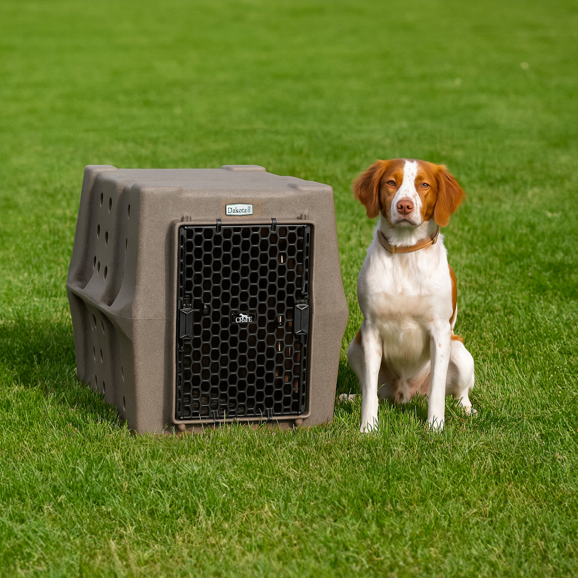 Dakota 283 Canine Rough/Tough Economy Kennel, Intermediate, Granite (Open Box) - VMInnovations
