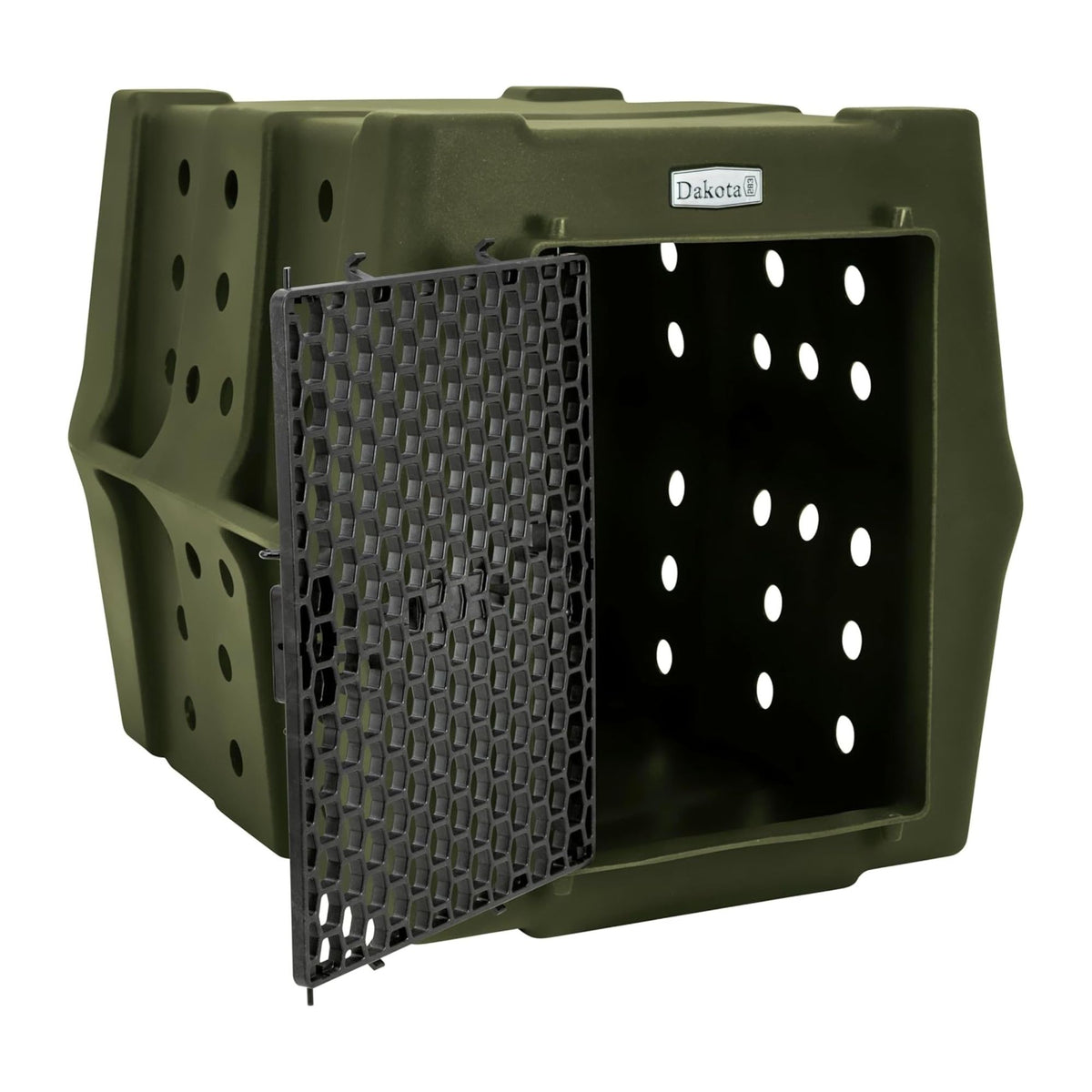 Dakota 283 Canine Rough and Tough Economy Pet Kennel, Intermediate, Olive