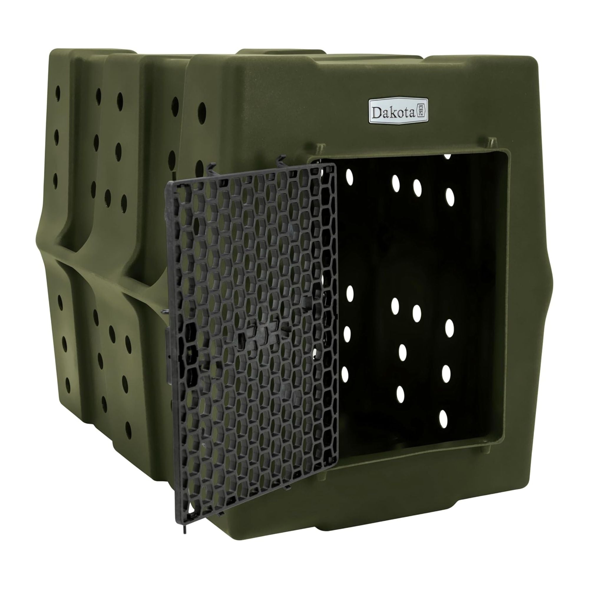 Dakota 283 Canine Rough and Tough Economy Kennel, Pet Crate, X-Large, Olive (For Parts)