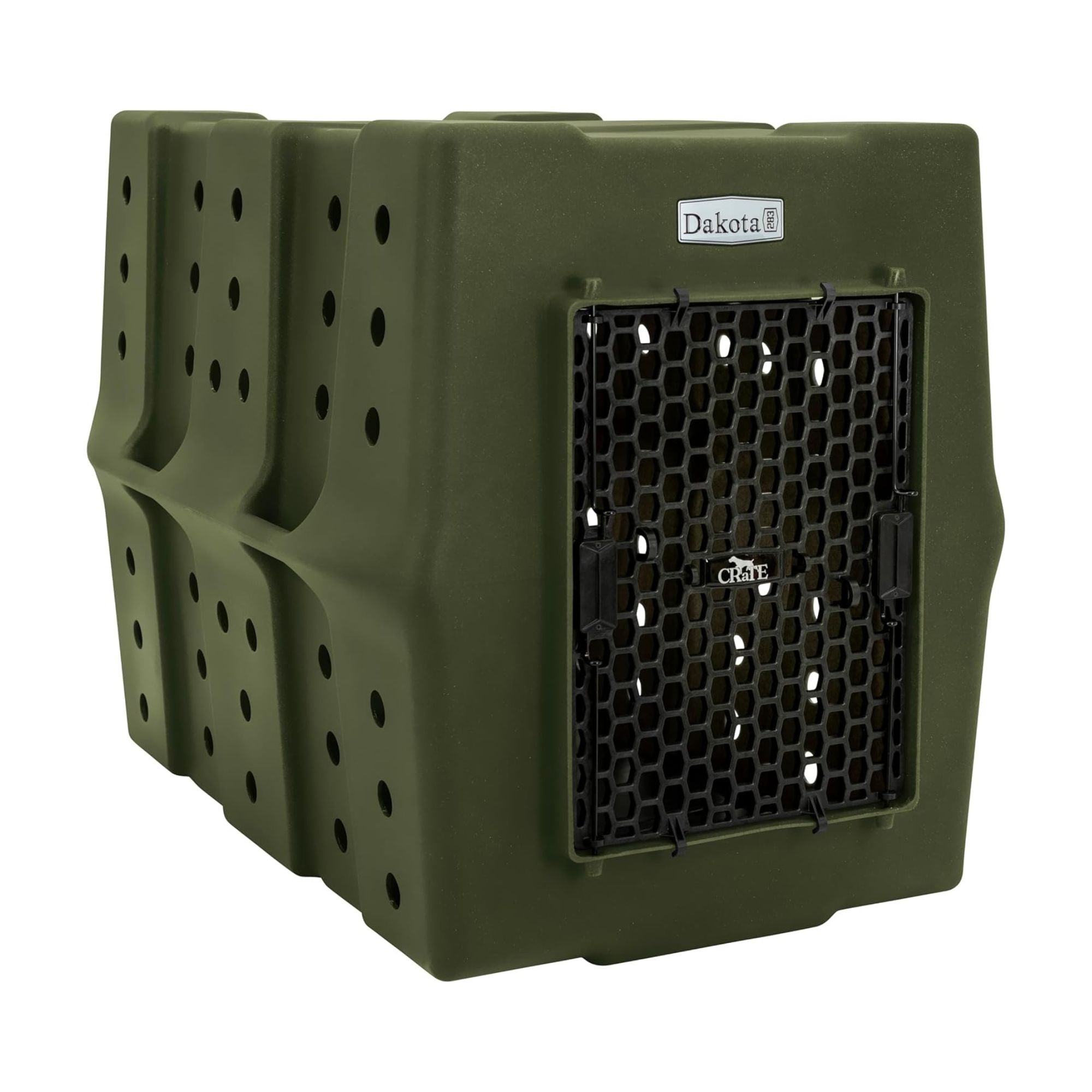 Dakota 283 Canine Rough & Tough Economy Kennel, Pet Crate Olive (Open Box) - VMInnovations