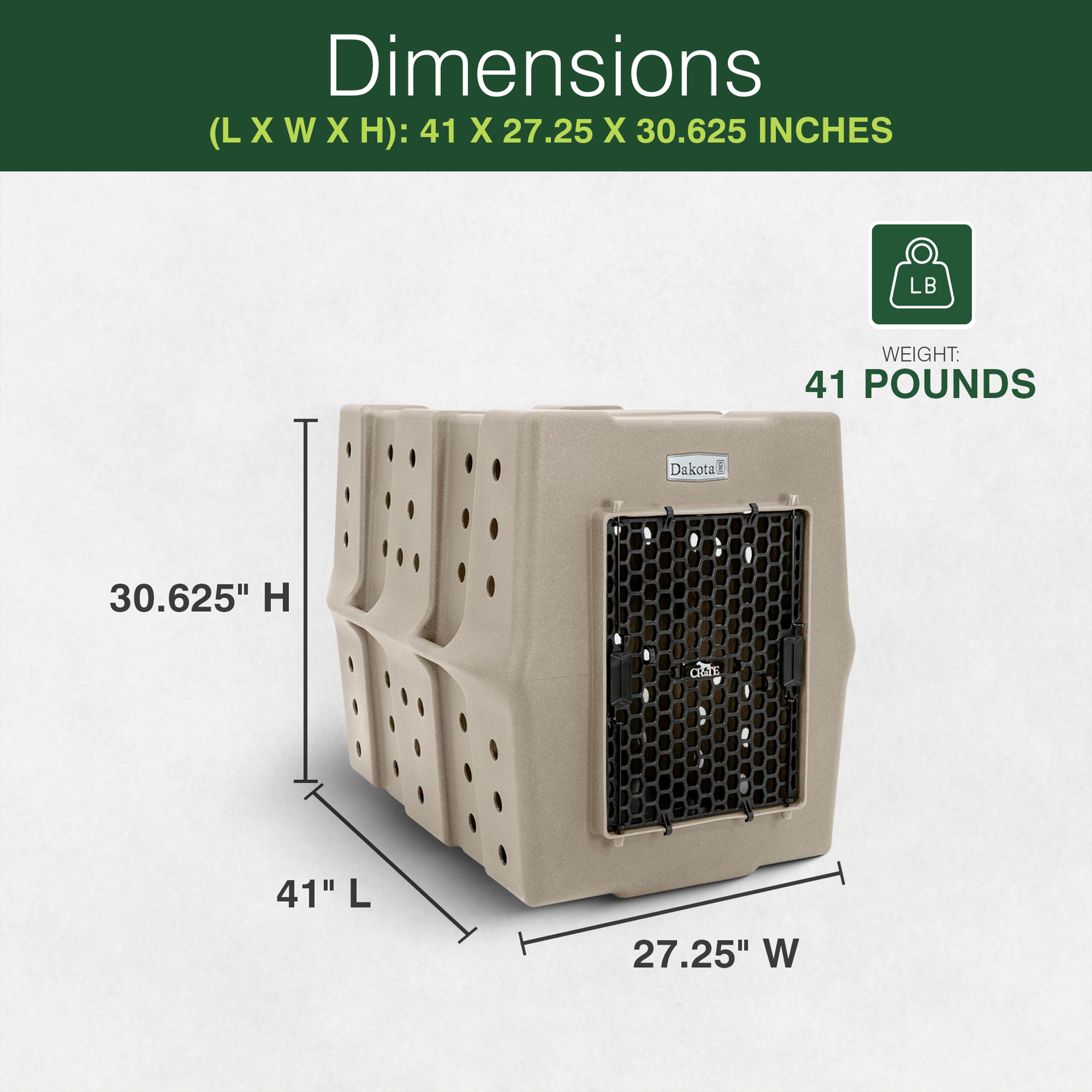 Dakota 283 Canine Rough and Tough Economy Pet Kennel, X-Large, (Open Box)