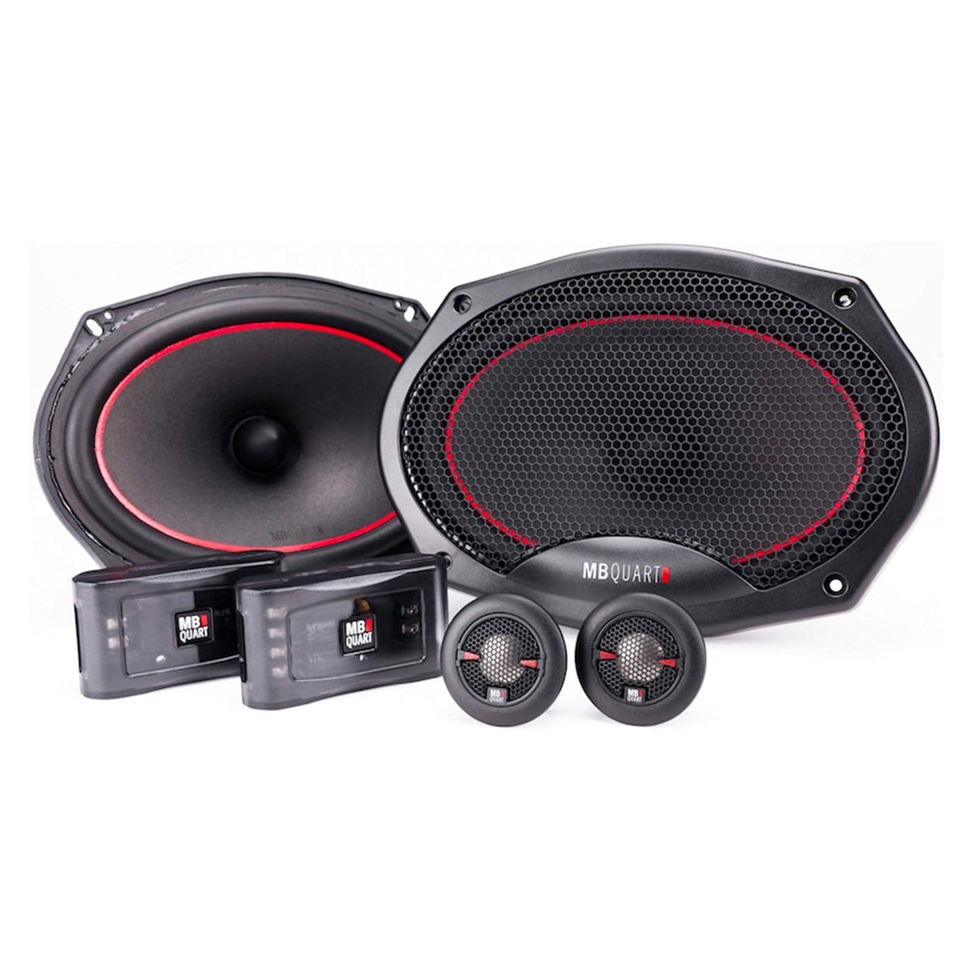MB Quart 6"x9" Coaxial Reference Car Speaker System, 2-Way Audio, 240W Output - VMInnovations