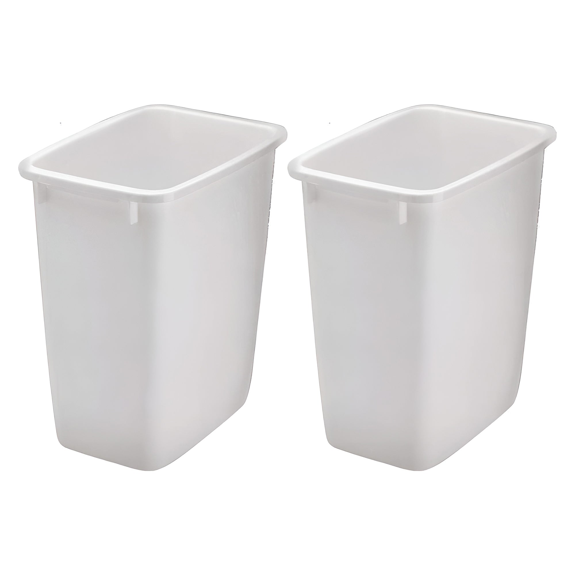 Rubbermaid Open Top Wastebasket Large Plastic Trash Bin Container, 36 Qt, 2 Pack - VMInnovations