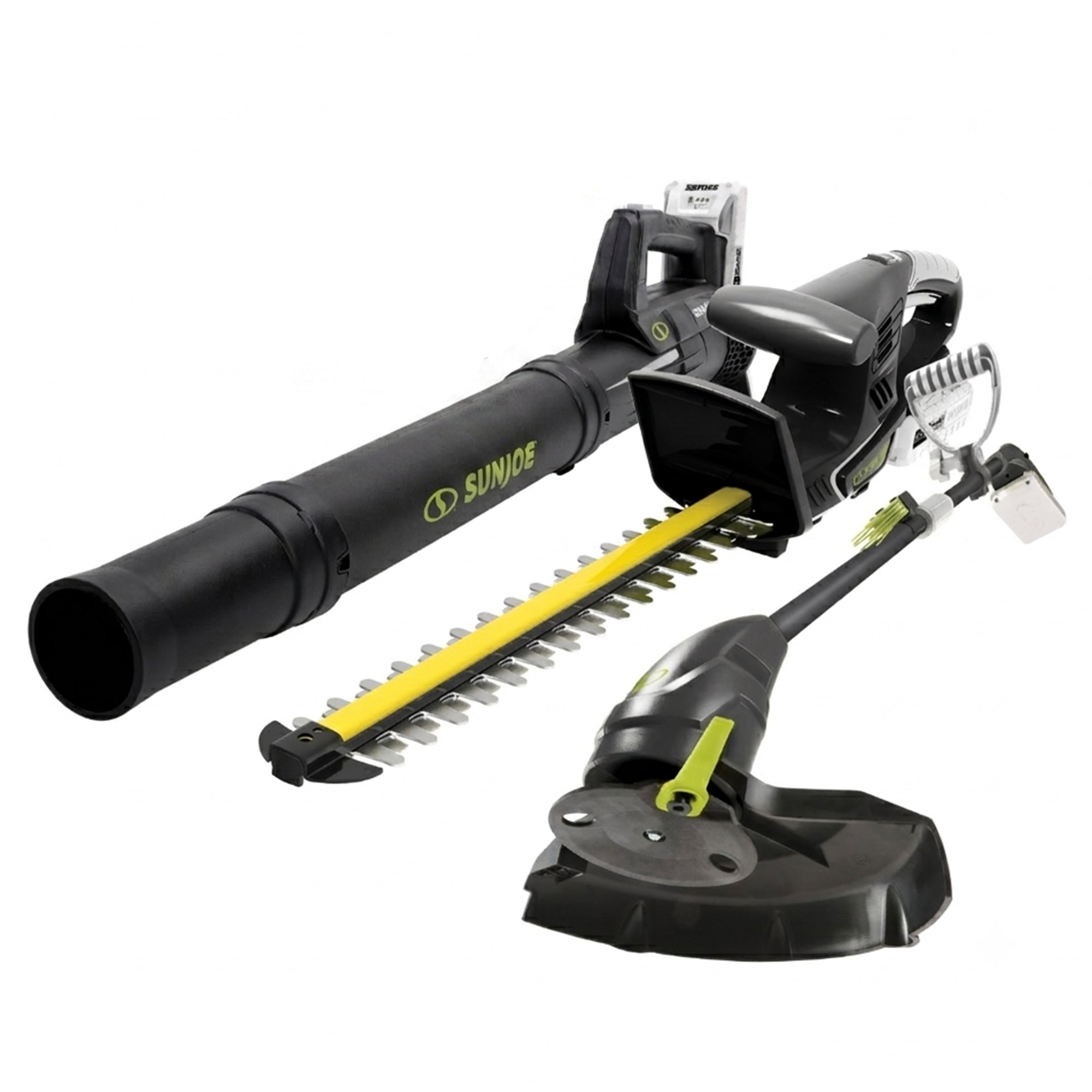 Sun Joe IONMAX Cordless Leaf Blower, Grass and Hedge Trimmer Kit, 24V-GT4MAX-LTE