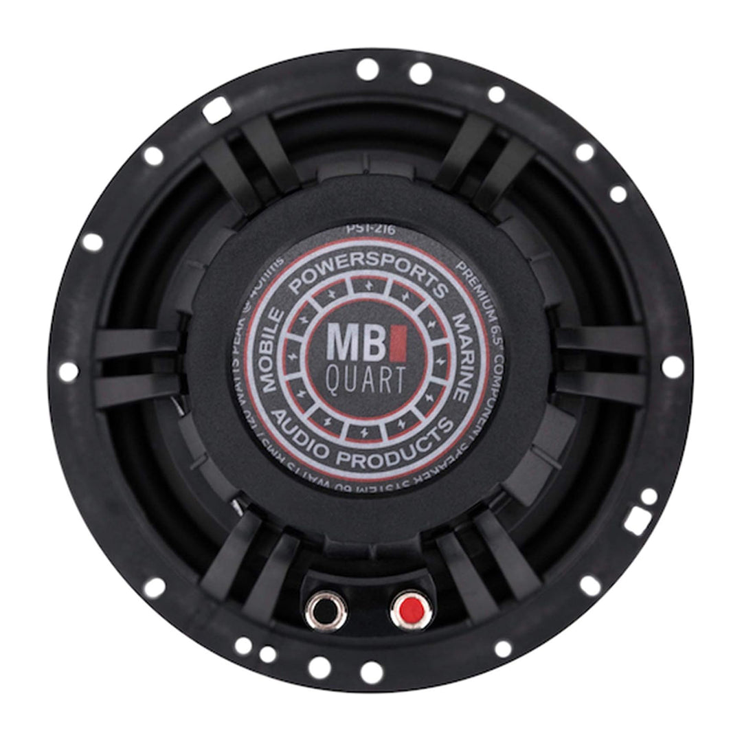 MB Quart PS1-216 Premium 6.5 Inch Car Speakers, 240 Watts, 2 Way, Black/Red