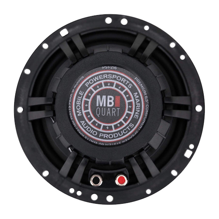 MB Quart PS1-216 Premium 6.5 Inch Car Speakers, 240 Watts, 2 Way, Black/Red