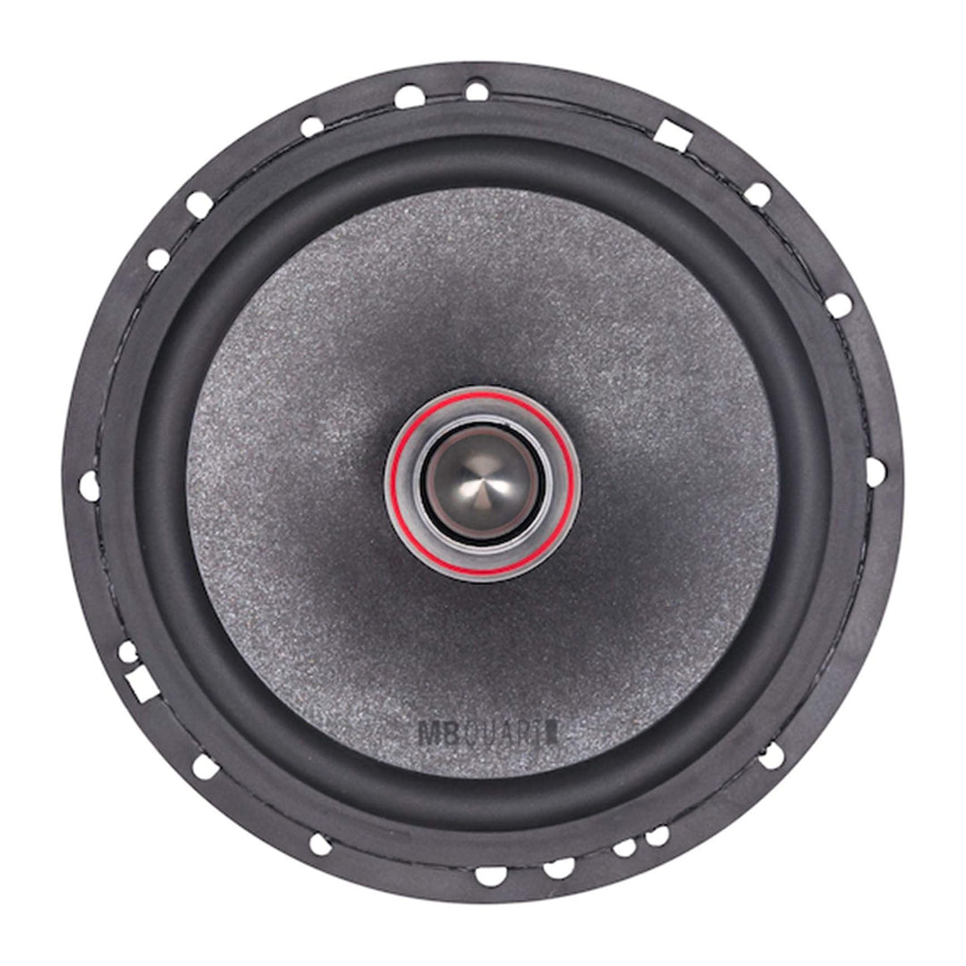 MB Quart PS1-216 Premium 6.5 Inch Car Speakers, 240 Watts, 2 Way, Black/Red