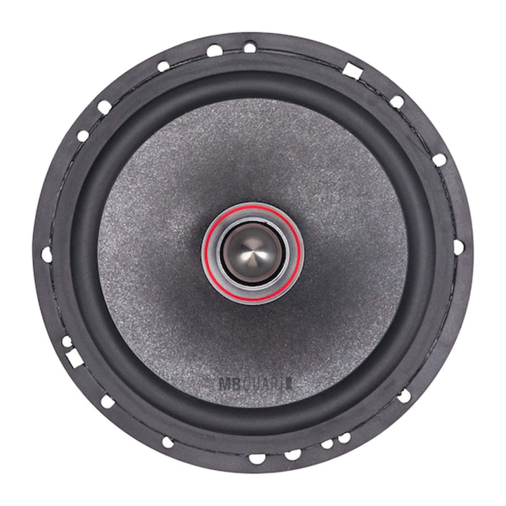 MB Quart PS1-216 Premium 6.5 Inch Car Speakers, 240 Watts, 2 Way, Black/Red