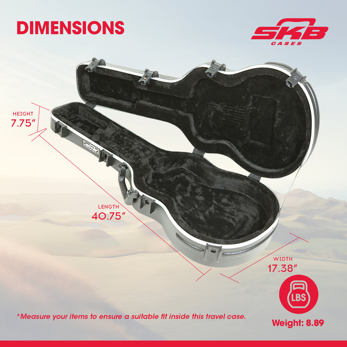 SKB Taylor Mini Acoustic Guitar Hard Case, Locks, Handle, Protection (Open Box) - VMInnovations