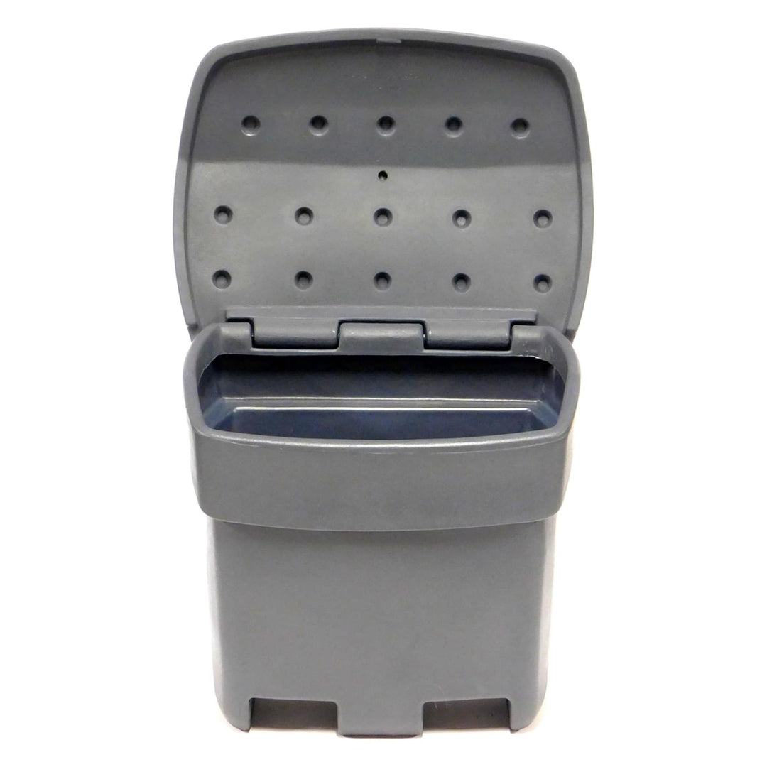 FCMP Outdoor 37 Gal Outdoor Salt & Sand Storage Bin, Multipurpose Deck Box, Grey