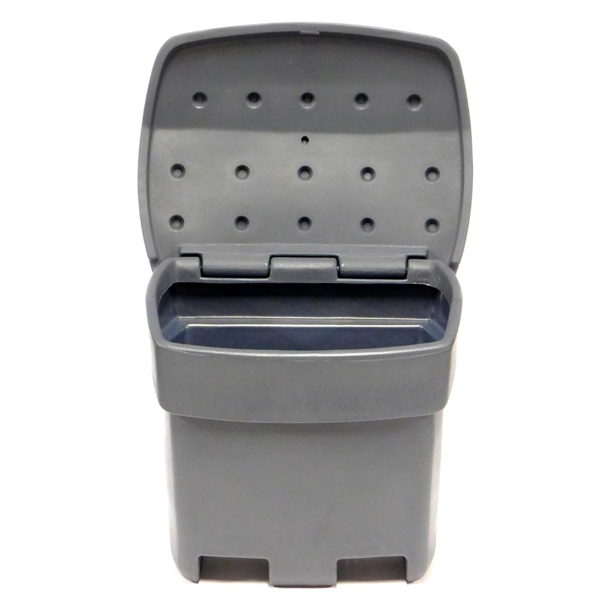 FCMP Outdoor 37 Gal Outdoor Salt & Sand Storage Bin, Multipurpose Deck Box, Grey