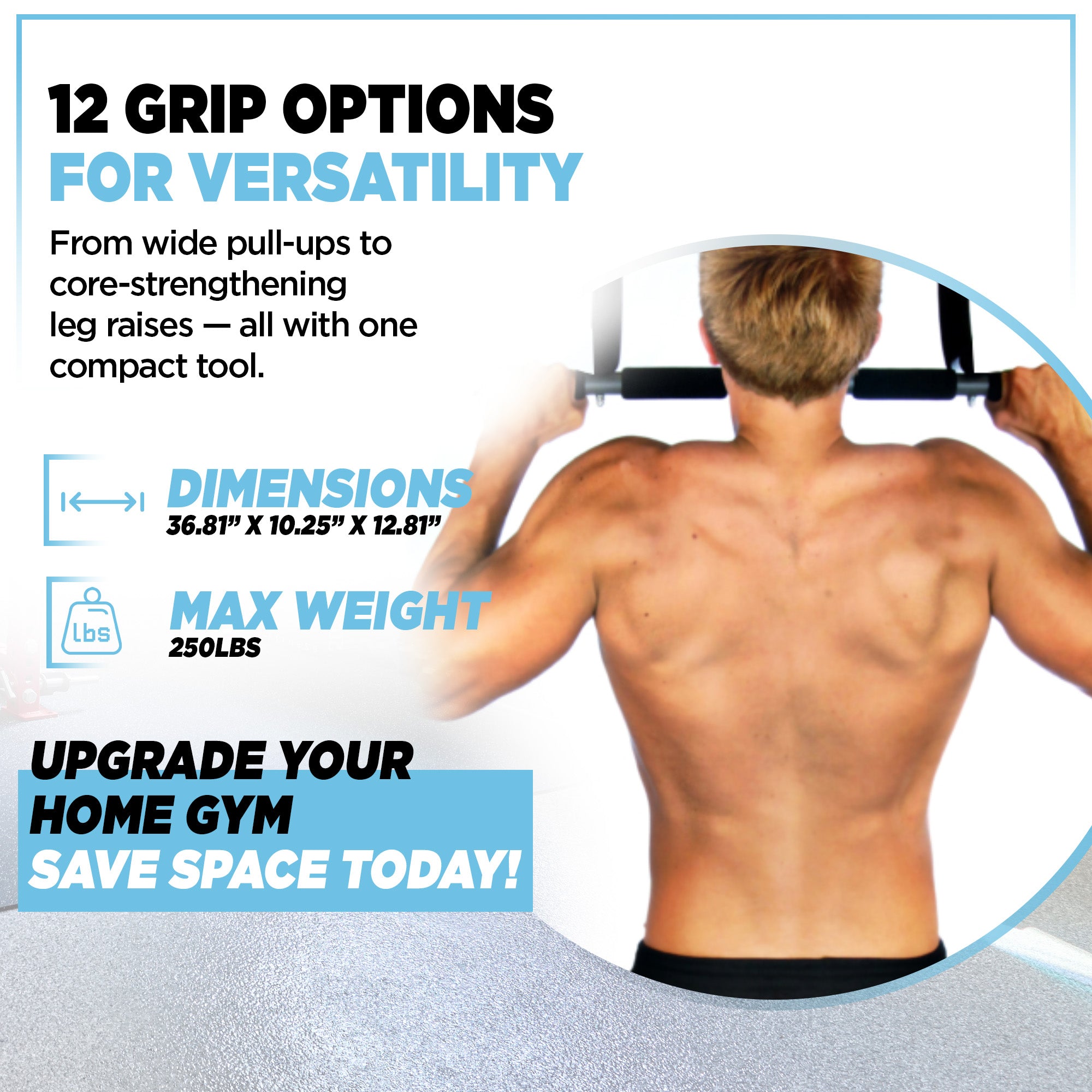 Stamina Products Multi-Function Pull-Up Bar for At-Home Workouts (Open Box) - VMInnovations