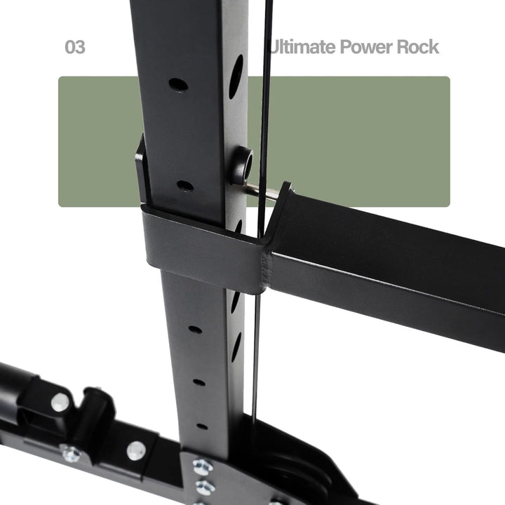 Major Fitness Drone 1 Power Cage, Multi-Function Strength Training Rack, Black - VMInnovations