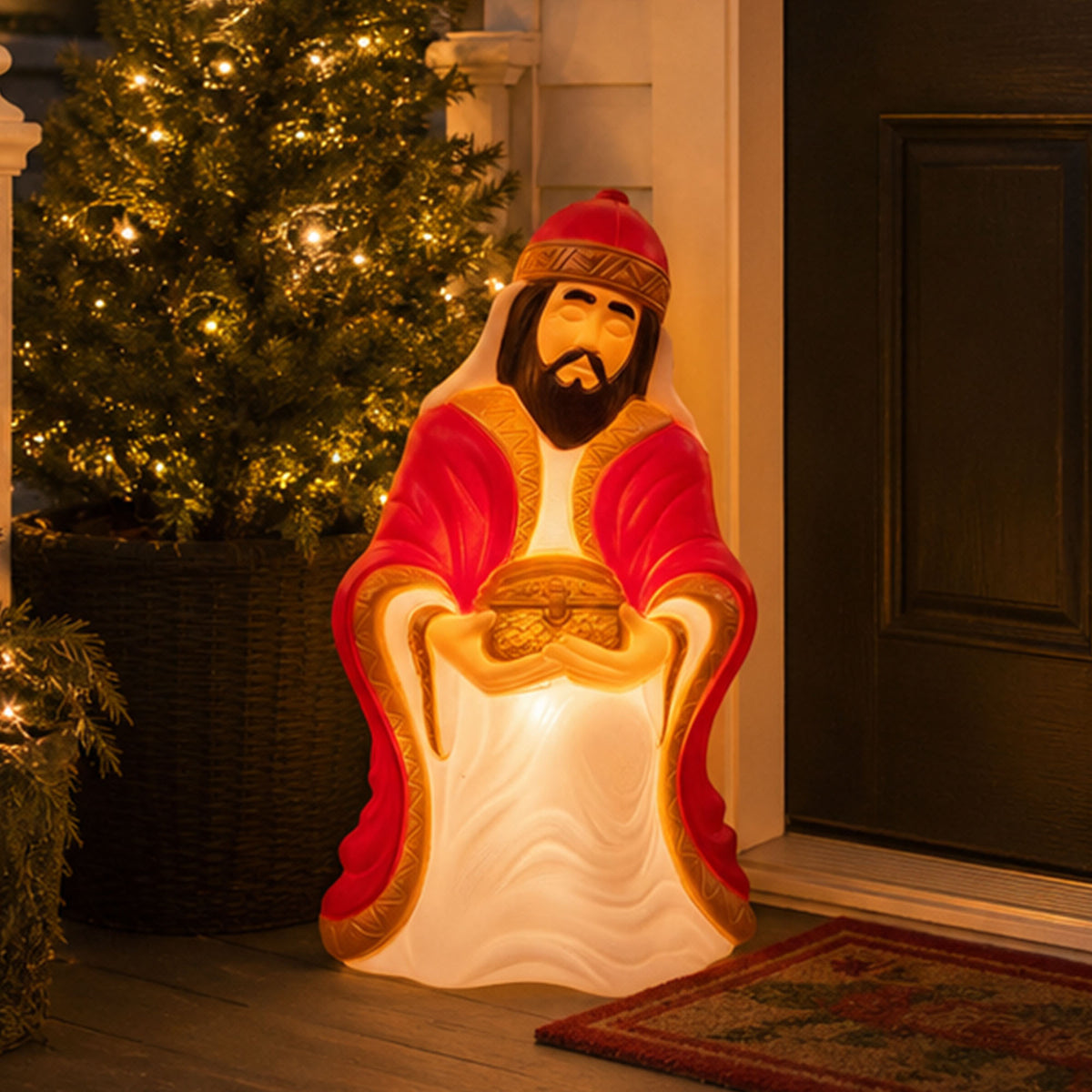 Union Products 74120 27.5" LED Wiseman #1 Blow Mold Lighted Christmas Decoration - VMInnovations