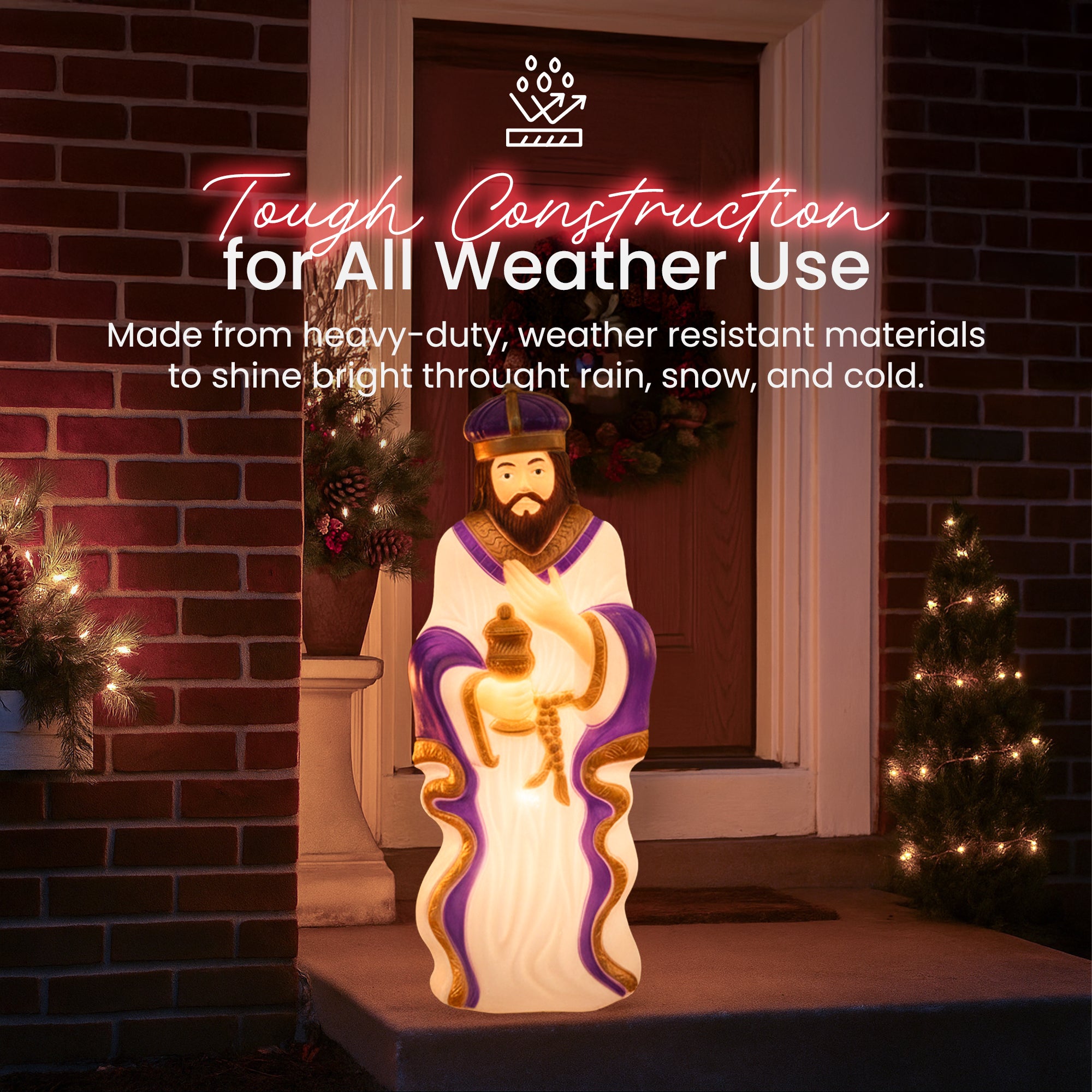 Union Products 74130 39" LED Wiseman #2 Lighted Christmas Decoration (Open Box) - VMInnovations