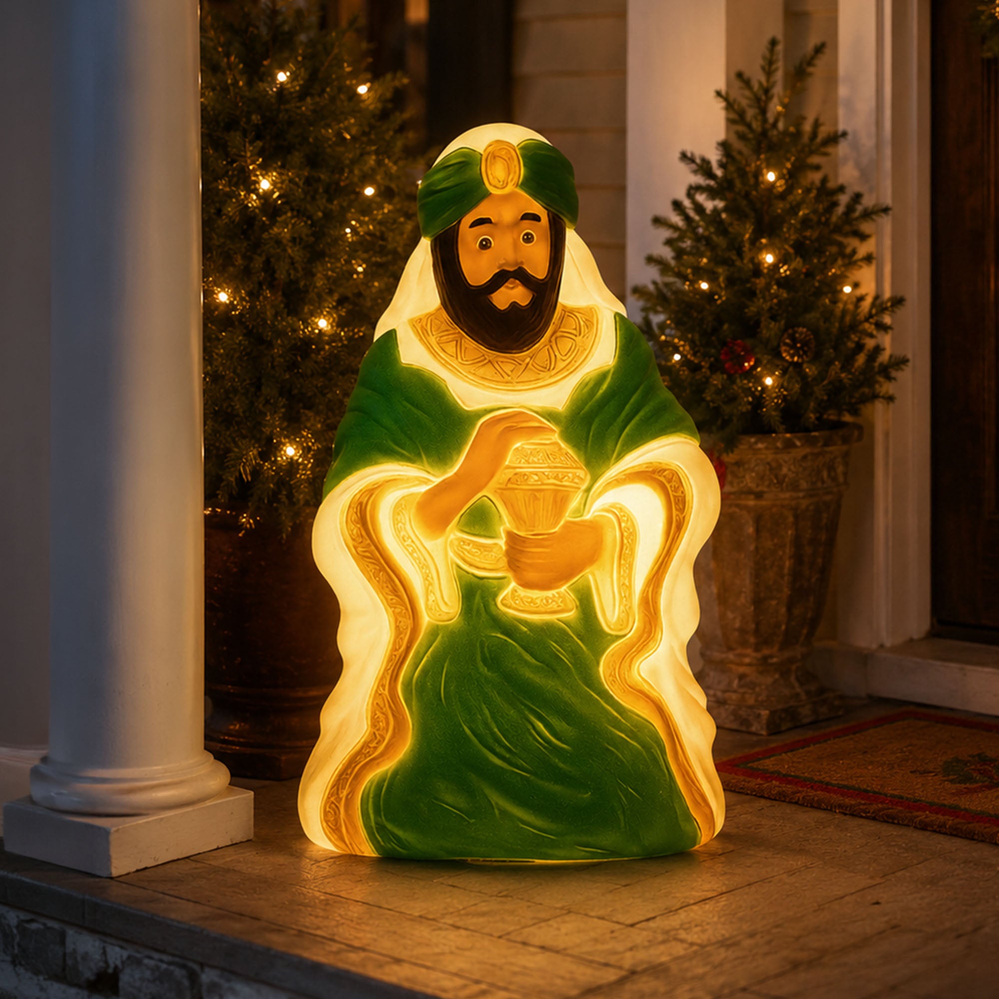Union Products 74140 26" LED Wiseman #3 Blow Mold Lighted Christmas Decoration - VMInnovations