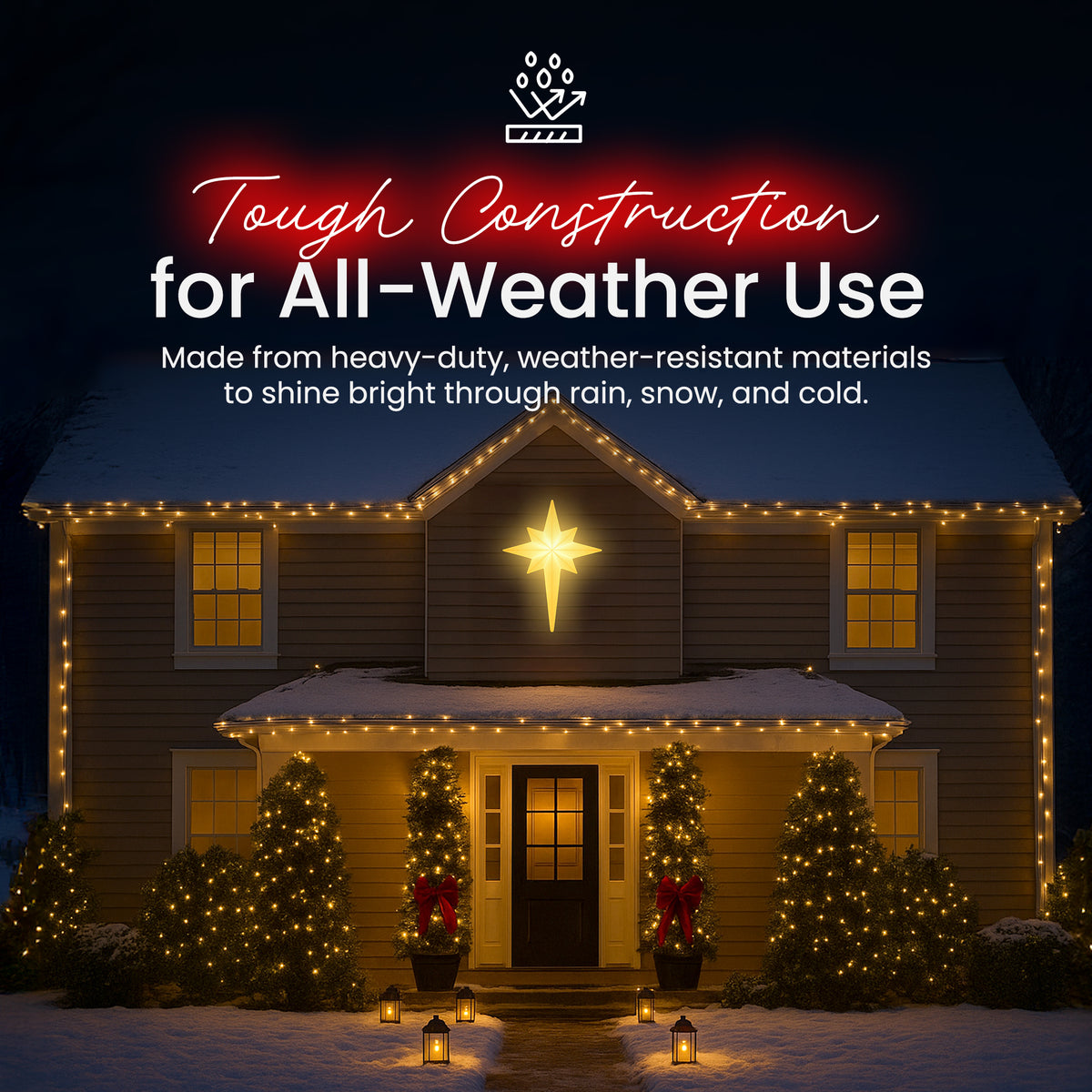 Union Products 39" LED North Star Hanging Blow Mold Decoration (Open Box) - VMInnovations