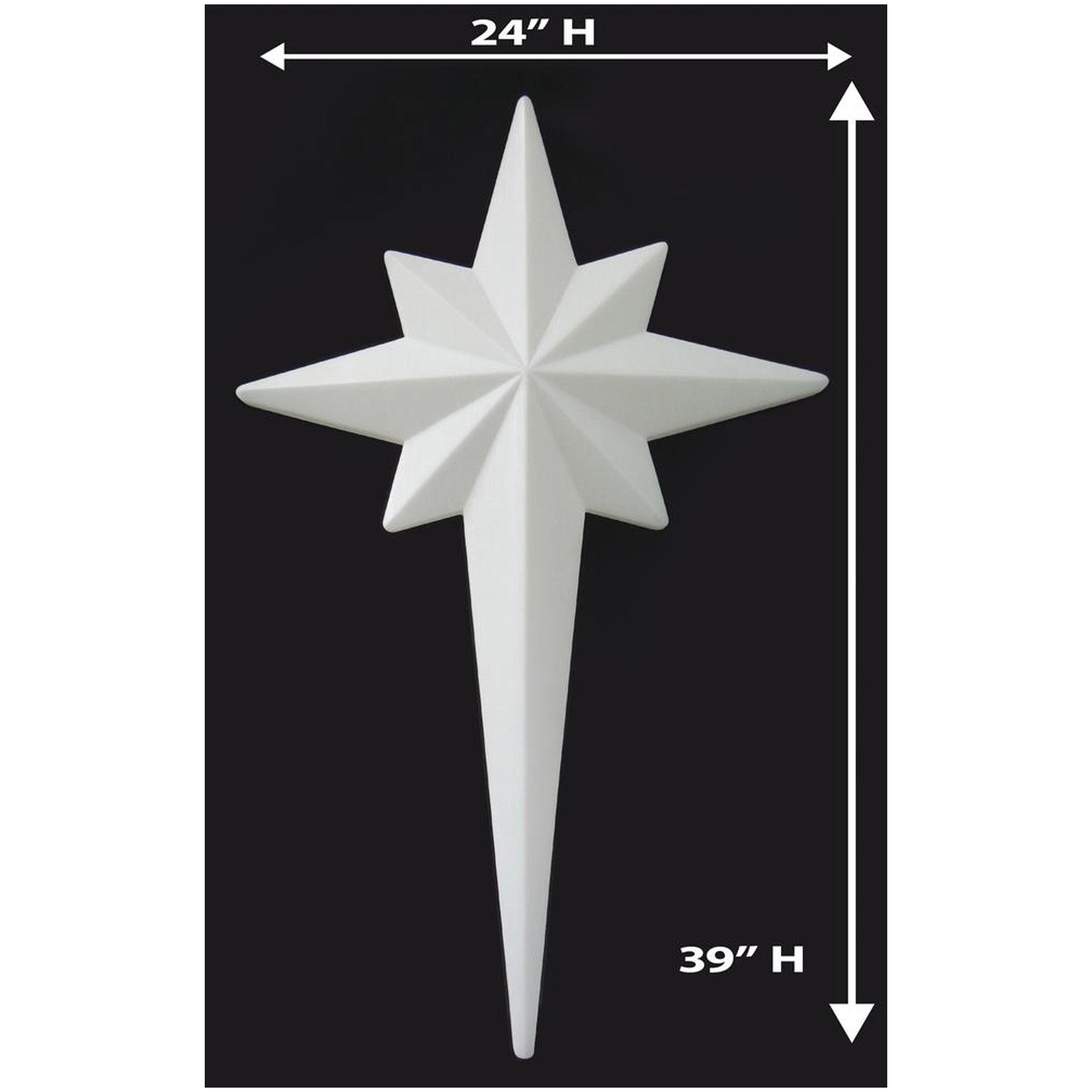 Union Products 75900 39" LED North Star Hanging Blow Mold Christmas Decoration - VMInnovations