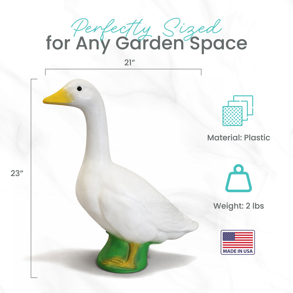 Union Products Wild Goose Lawn and Garden Statue, 23" Tall Figurine (Open Box) - VMInnovations