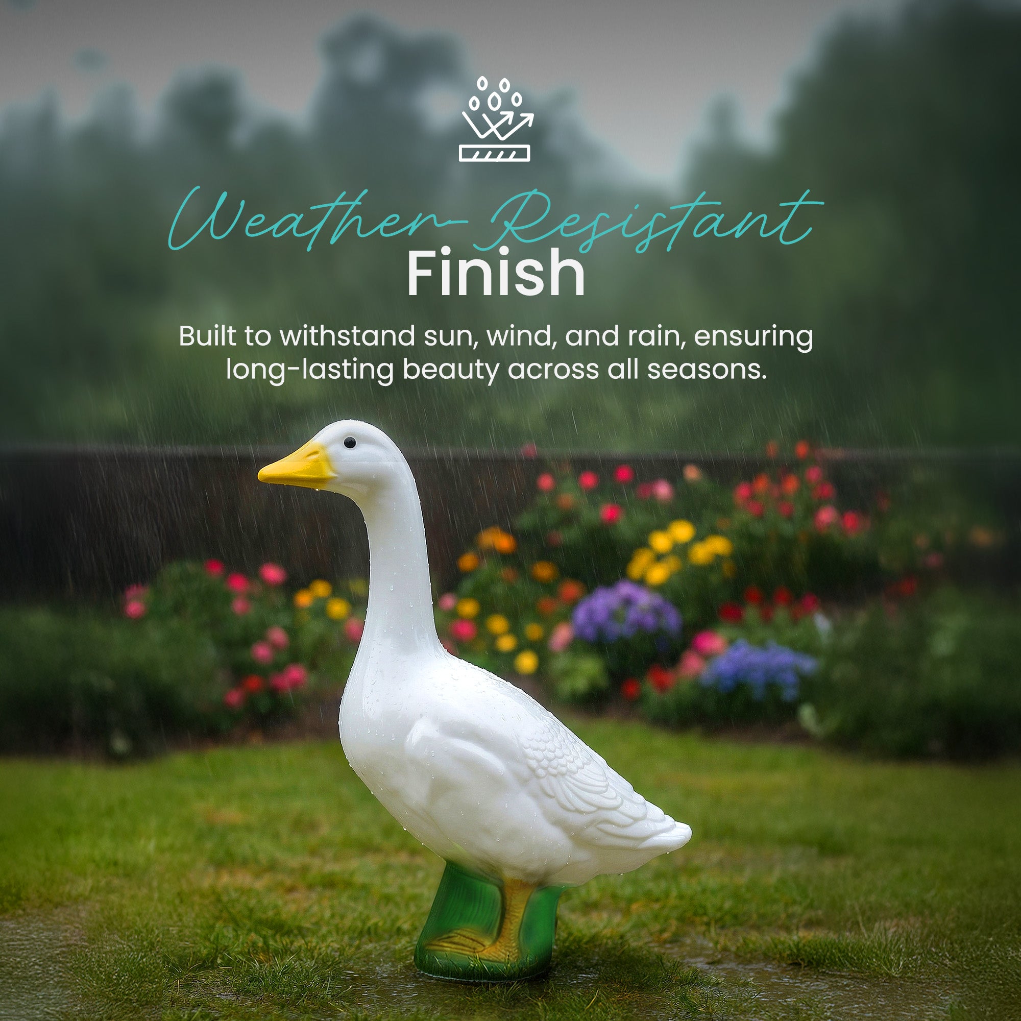 Union Products Wild Goose Lawn and Garden Statue, 23" Tall Figurine (Open Box) - VMInnovations