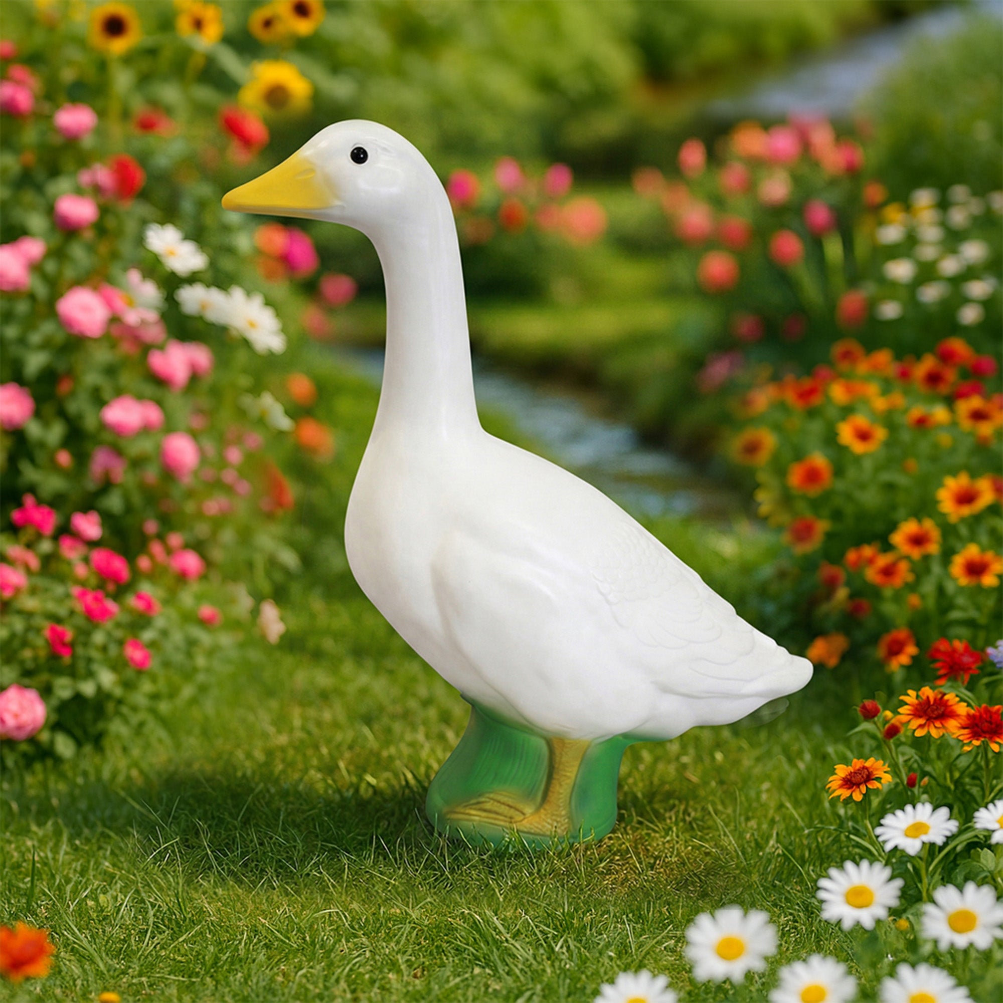 Union Products Wild Goose Outdoor Lawn & Garden Statue, 23" Tall Figurine (Used)