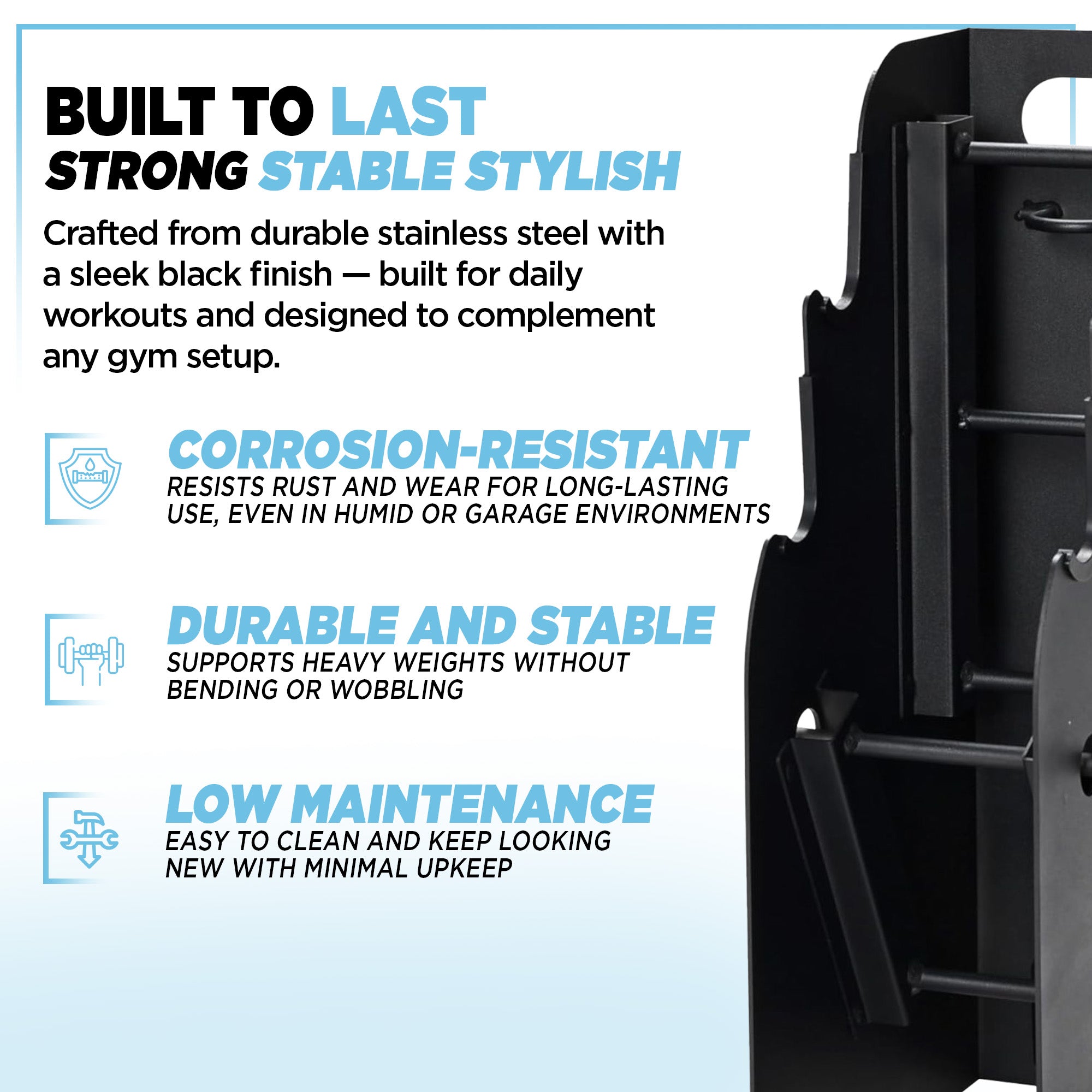 Stamina Storage Rack for Barbell & Dumbbells, (Storage Rack Only) (Open Box)