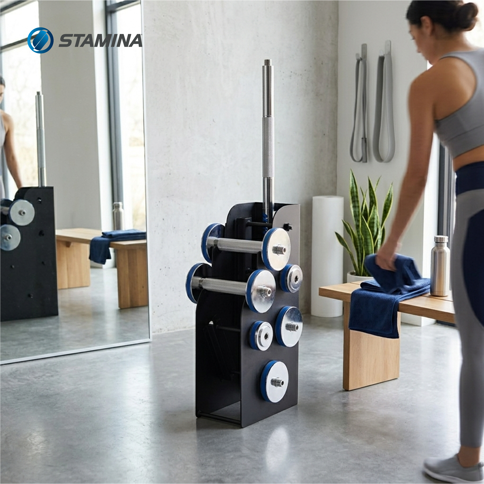 Stamina müüv Vertical Storage Rack for Barbell & Dumbbells, (Storage Rack Only) - VMInnovations