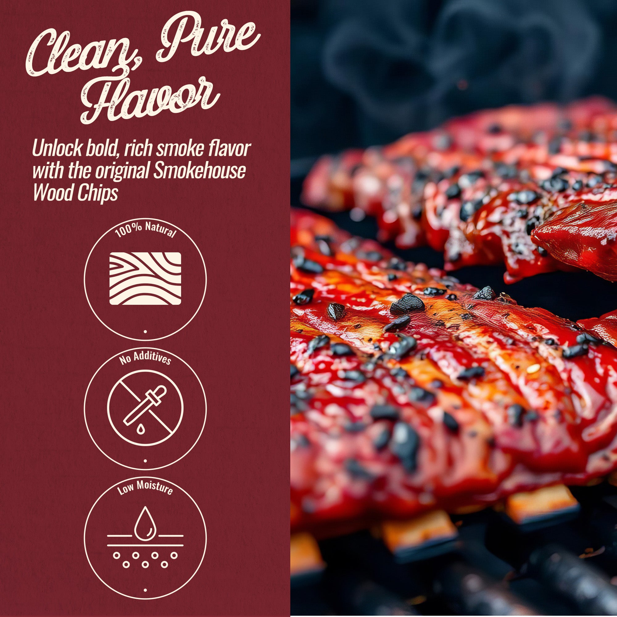 Smokehouse Cherry Wood Chips, All Natural for Premium Smoke Flavor, 12 pack - VMInnovations