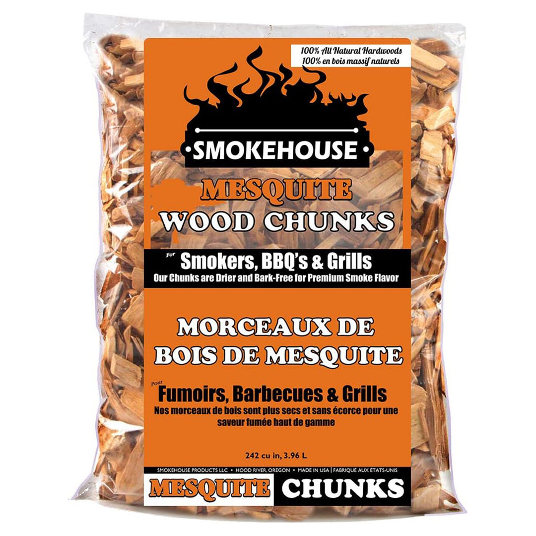 Smokehouse Mesquite Wood Chips, All Natural for Premium Smoke Flavor, 12 pack