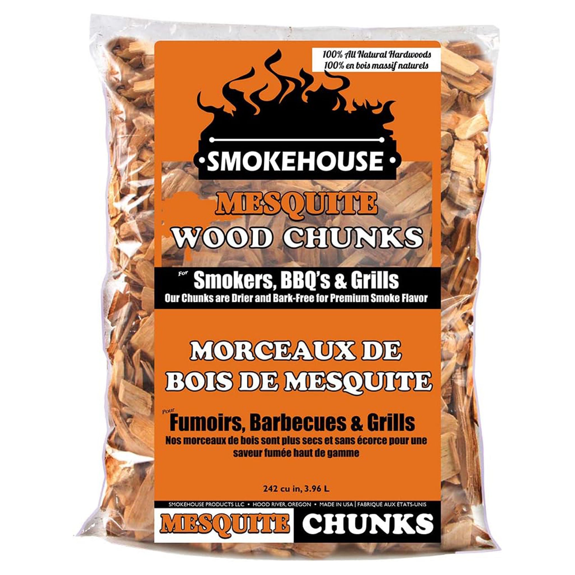 Smokehouse Mesquite Wood Chips, All Natural for Premium Smoke Flavor, 12 pack - VMInnovations