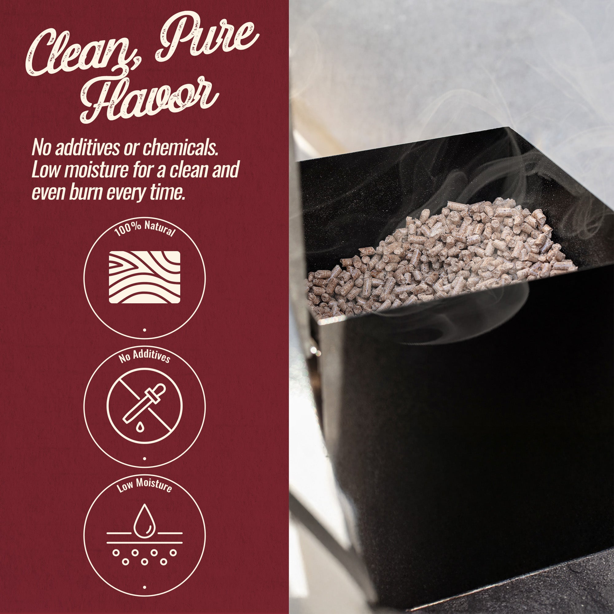 Smokehouse Alder Wood Pellets, All Natural for Premium Smoke Flavor, 5 Pounds - VMInnovations