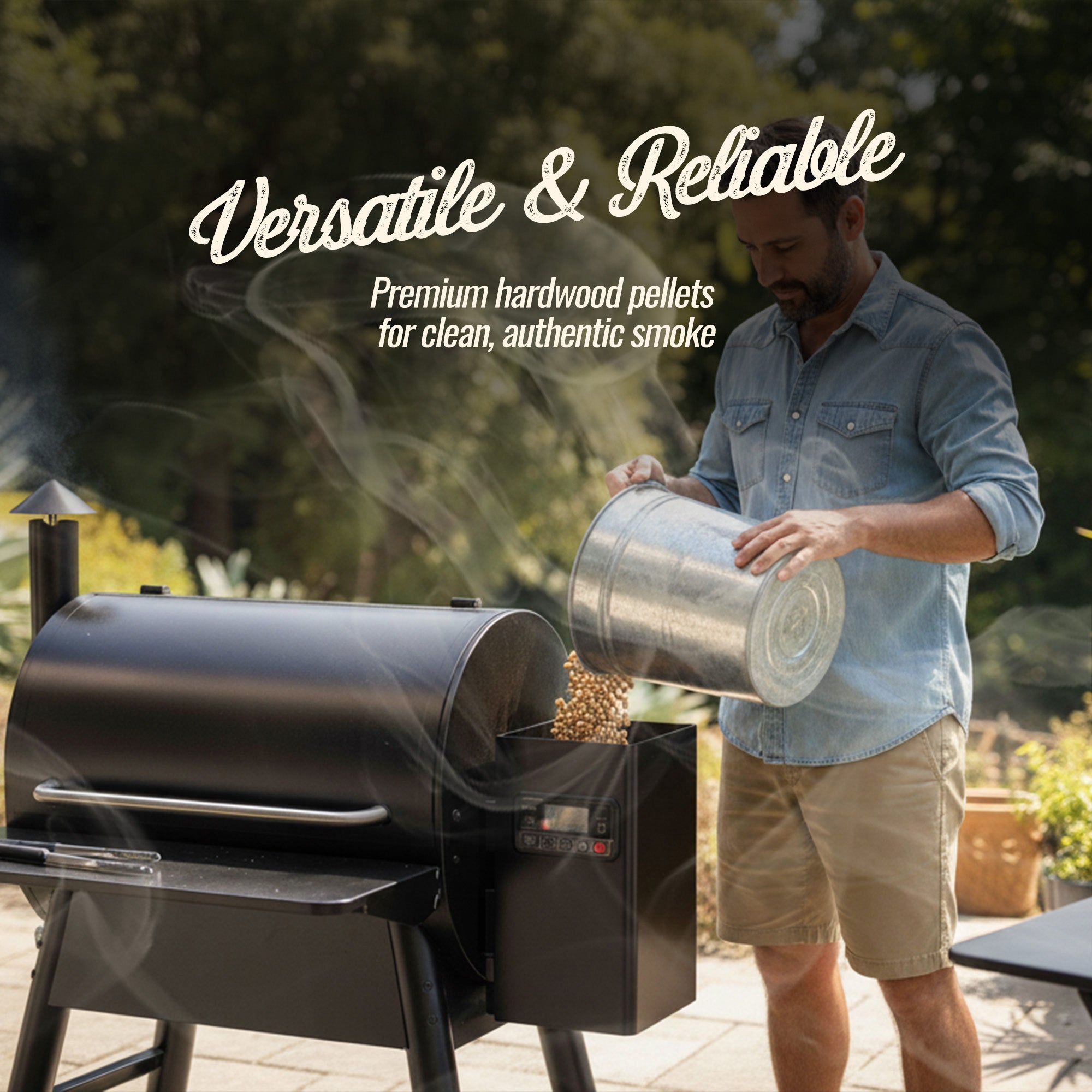Smokehouse Apple Wood Pellets, All Natural for Premium Smoke Flavor, 5 Pounds - VMInnovations
