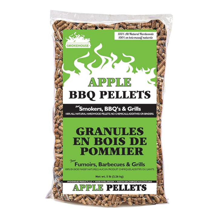 Smokehouse Apple Wood Pellets, All Natural for Premium Smoke Flavor, 5 Pounds