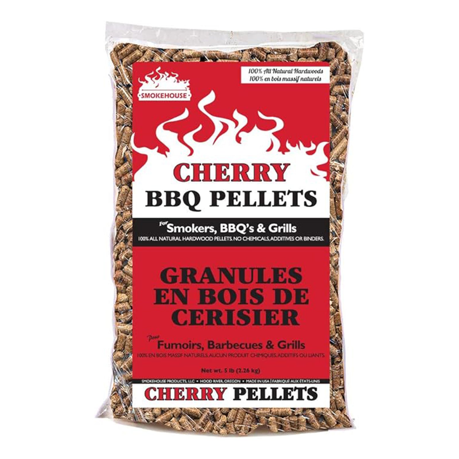 Smokehouse Cherry Wood Pellets, All Natural for Premium Smoke Flavor, 5 Pounds - VMInnovations
