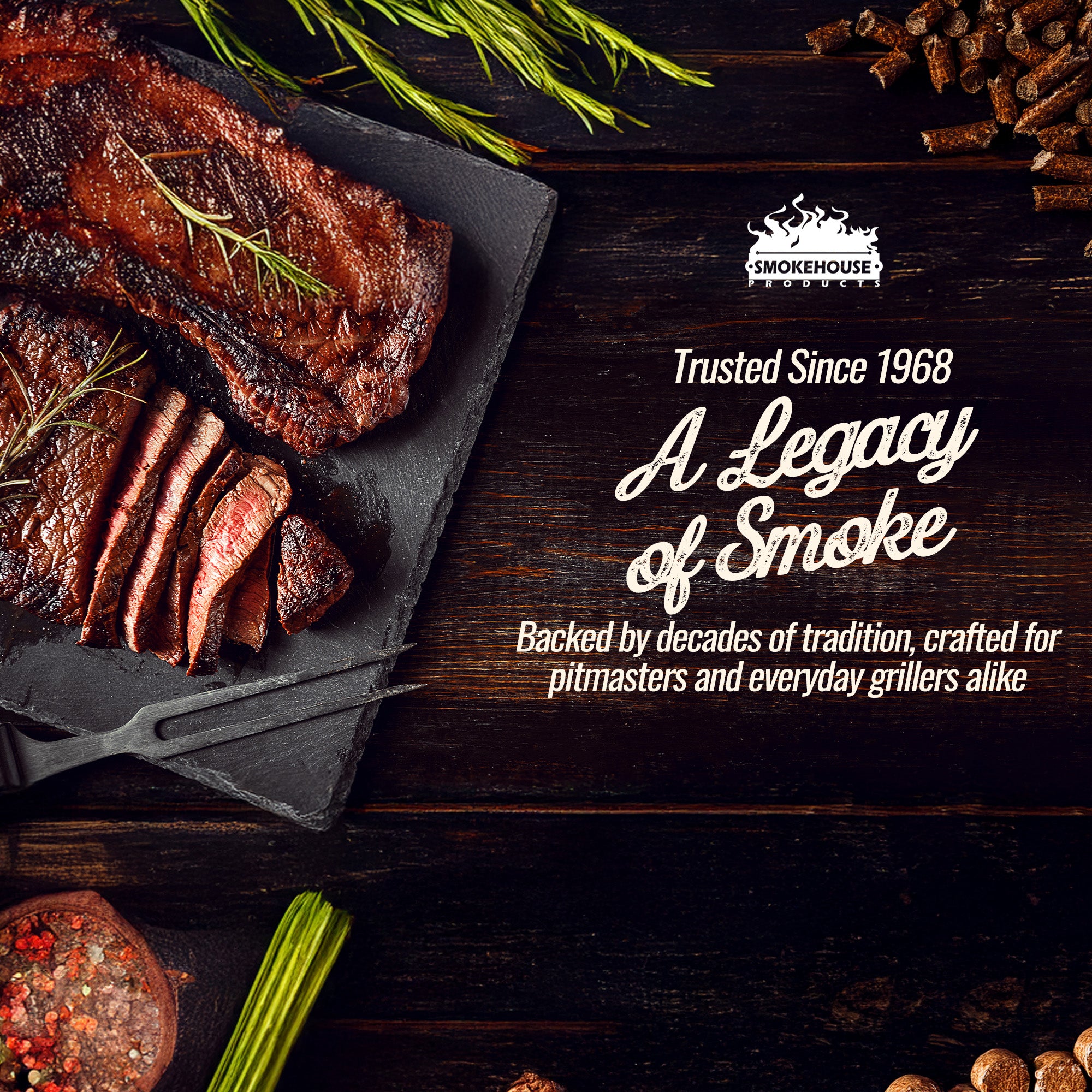 Smokehouse Hickory Wood Pellets, All Natural for Premium Smoke Flavor, 5 Pounds
