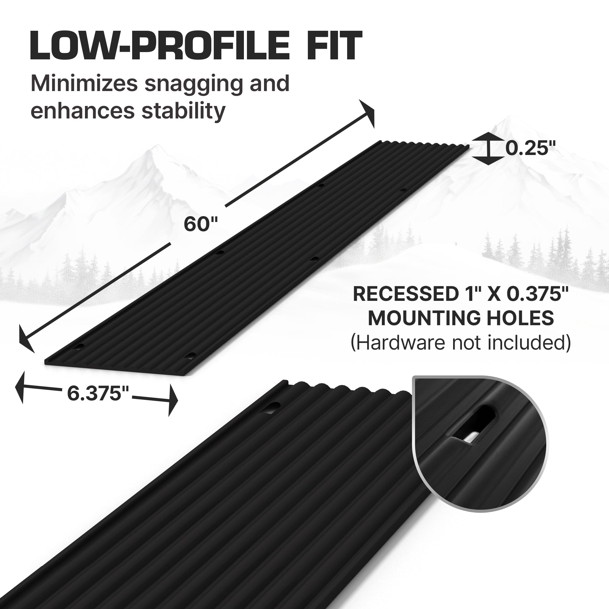 Black Ice 8pk 5ft Snowmobile Trailer Ski Guides for Friction-Free (Open Box)
