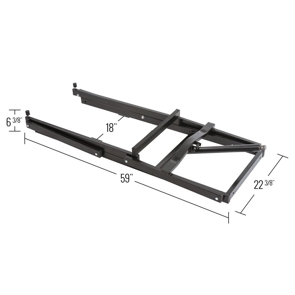 Black Ice Snowmobile Lift Jack w/Manual Hand Crank and 700lb Capacity (Open Box) - VMInnovations