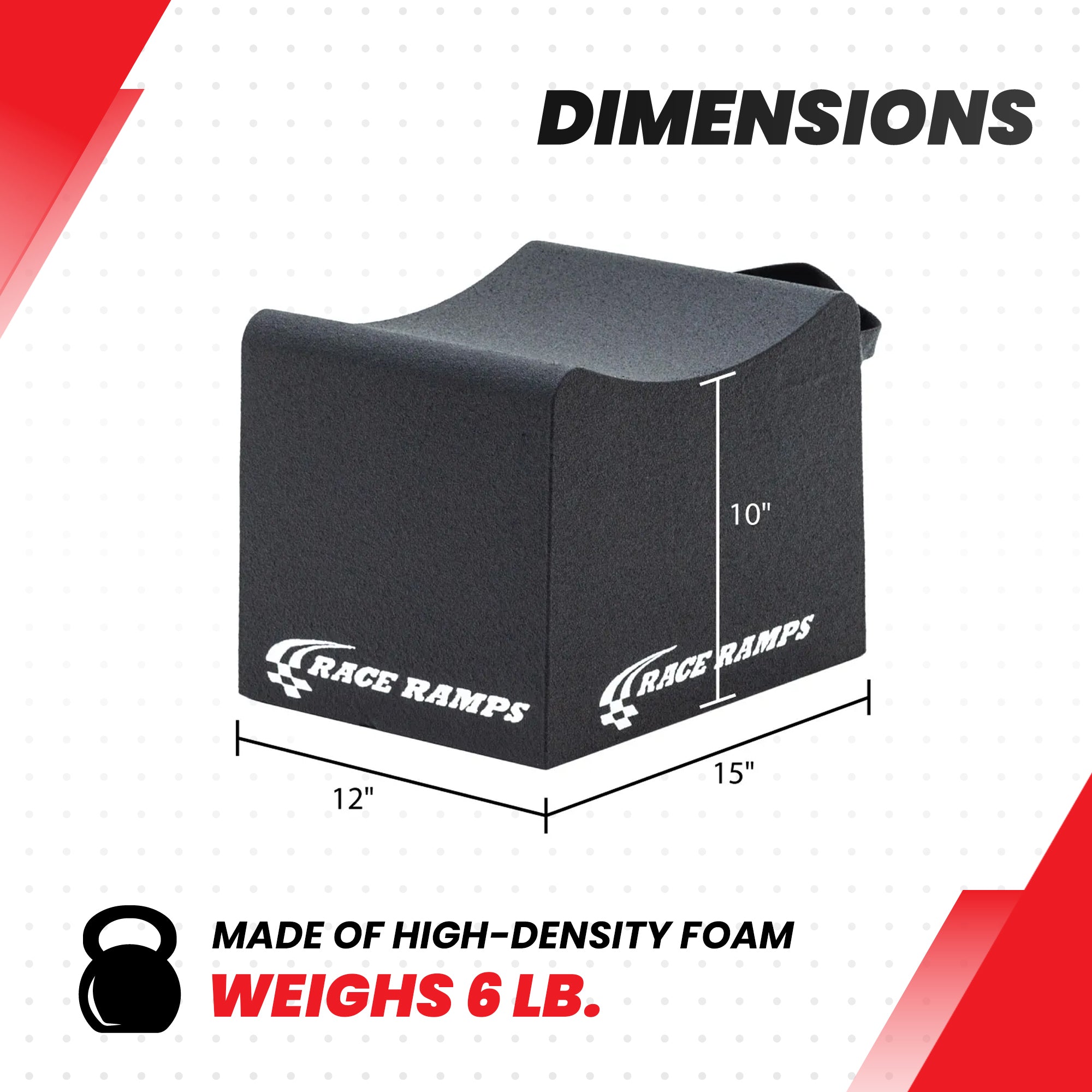 Race Ramps 10 Inch Wheel Cribs for Car Maintenance and Display, RR-WC-10, Black - VMInnovations